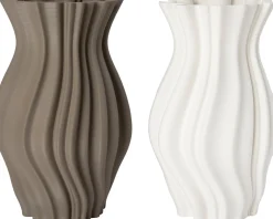 Intratuin vaas 3D bruin D 21,7 H 35,8 cm