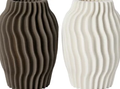 Intratuin vaas 3D bruin D 19,5 H 27,5 cm