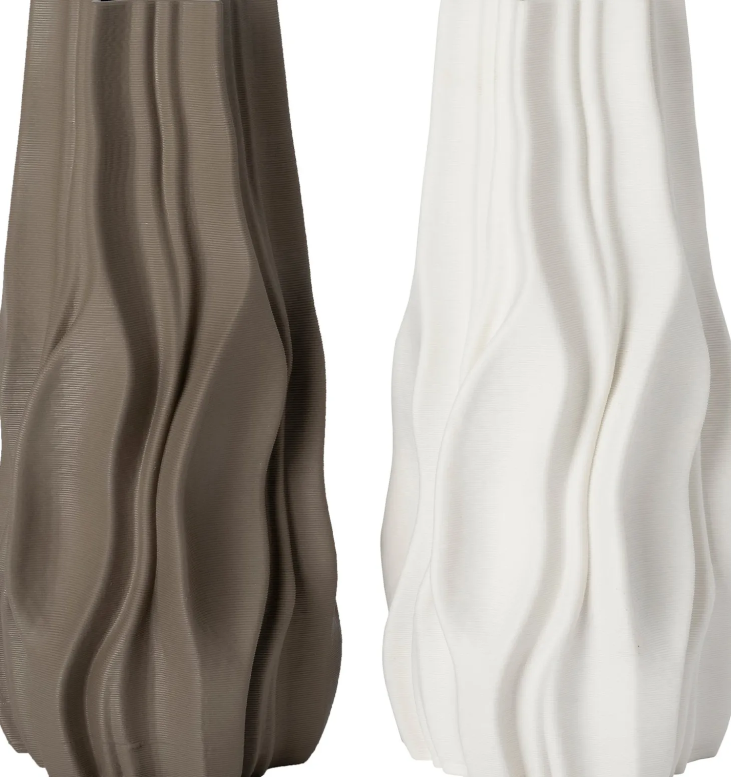 Intratuin vaas 3D bruin D 14 H 29,3 cm