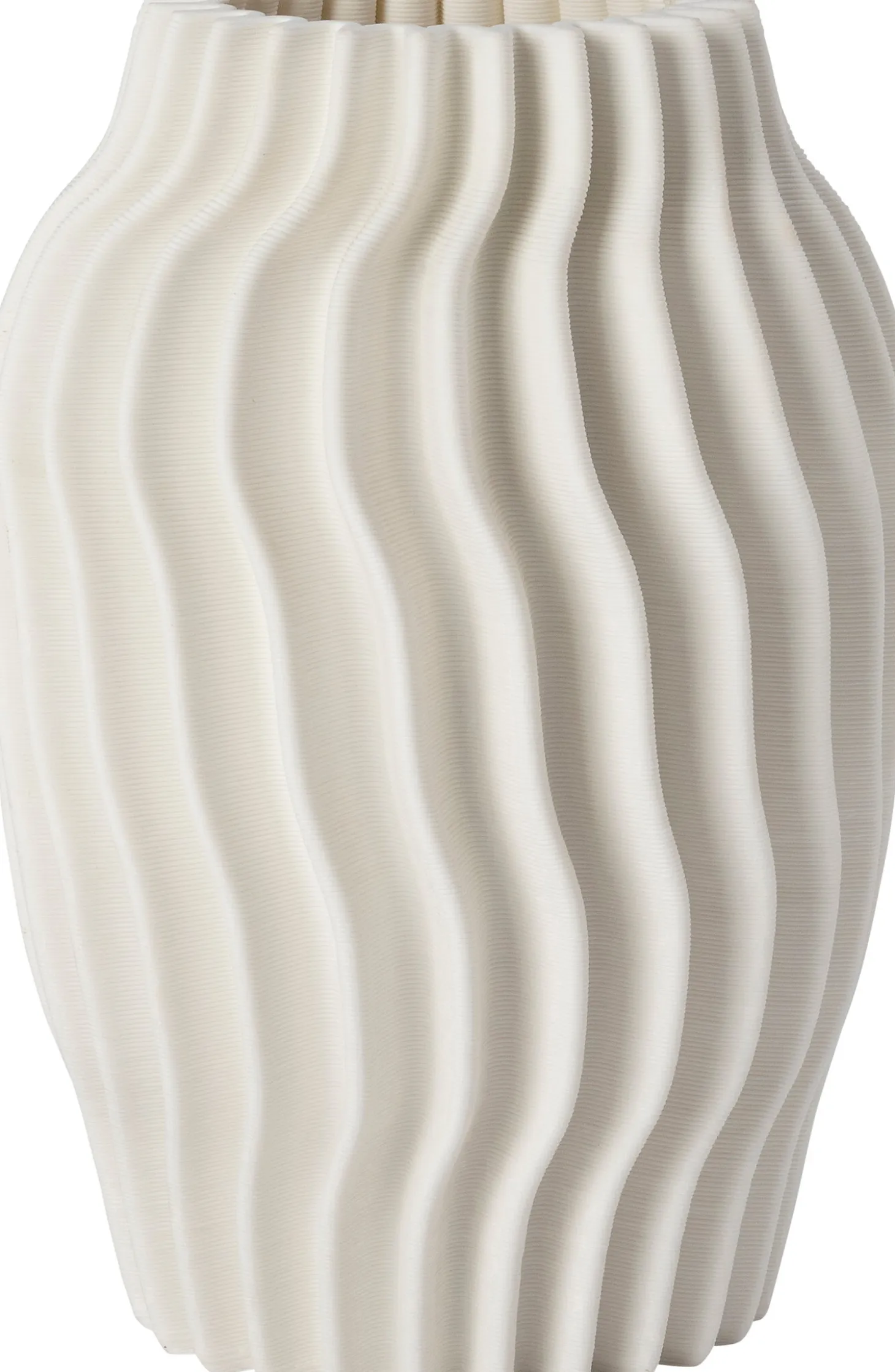 Intratuin vaas 3D wit D 19,5 H 27,5 cm