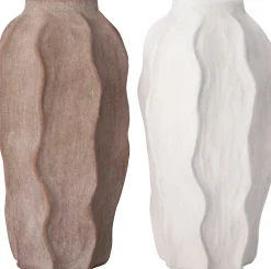 Intratuin vaas Kiel wit D 18 H 35 cm