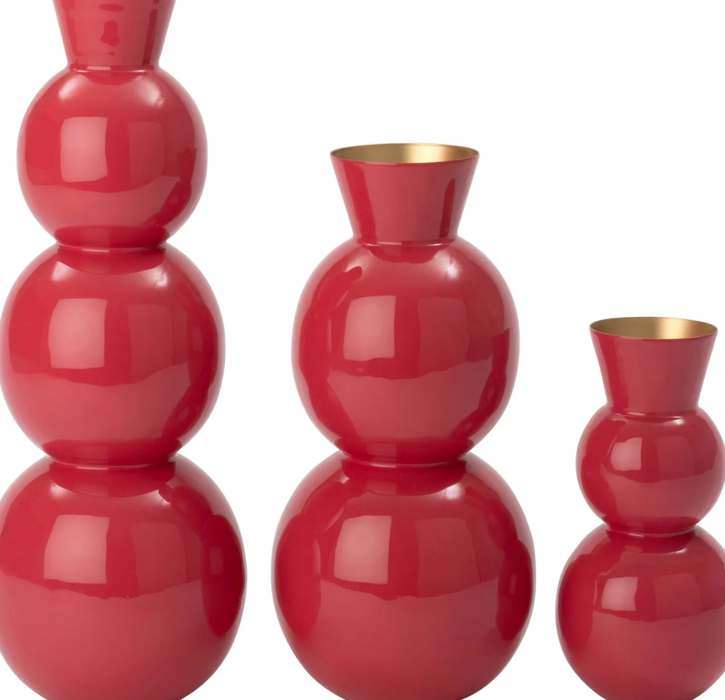 Intratuin vaas Lieve rood D 13 H 26,5 cm