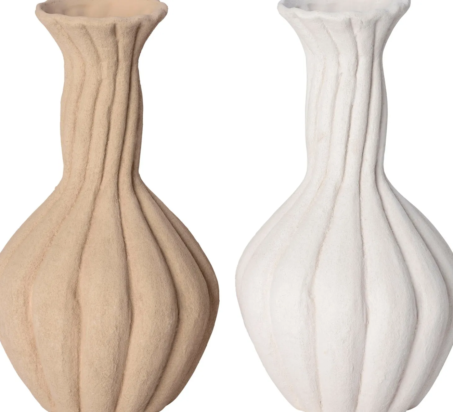 Intratuin vaas List beige D 25,5 H 50 cm