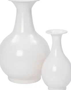 Intratuin vaas Nive wit D 14 H 26 cm
