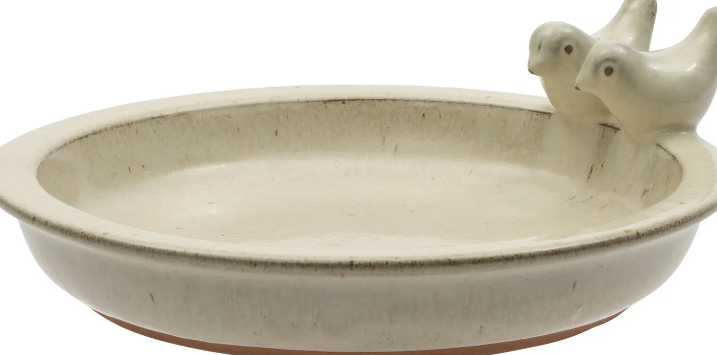 Intratuin vogelbad Emmy beige D 32 H 11 cm
