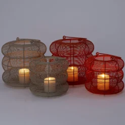 Intratuin windlicht Fair rood D 22,5 H 20 cm