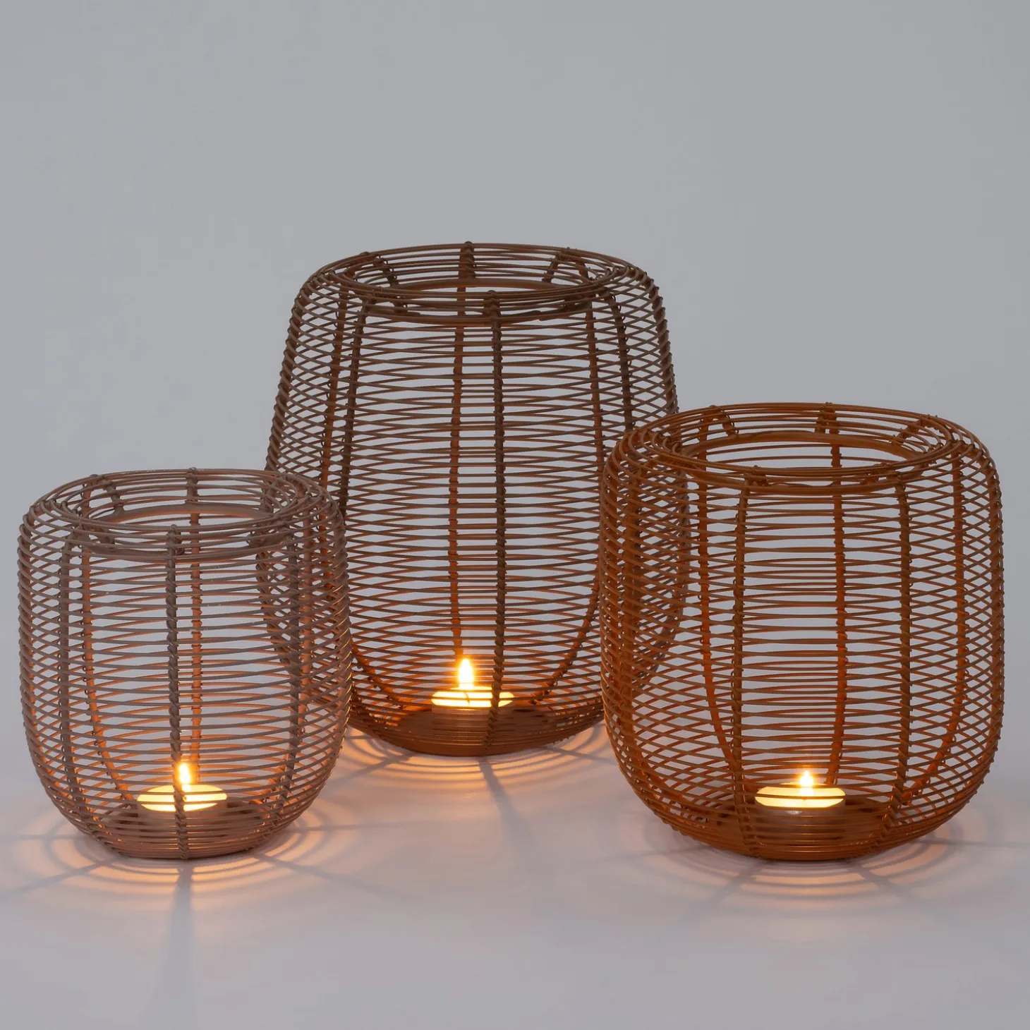 Intratuin windlicht Riv roze D 13,5 x 15 cm