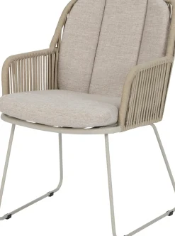 Intratuin 6-zits diningset Bas met Eloise taupe