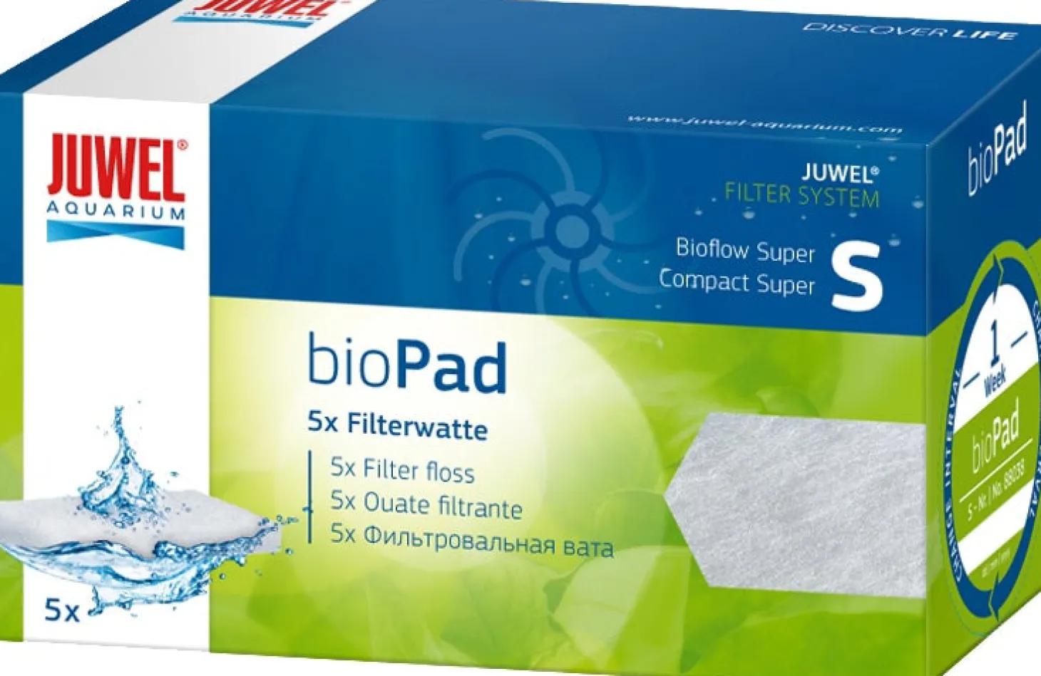 Juwel filterwatten bioPad S 5 stuks