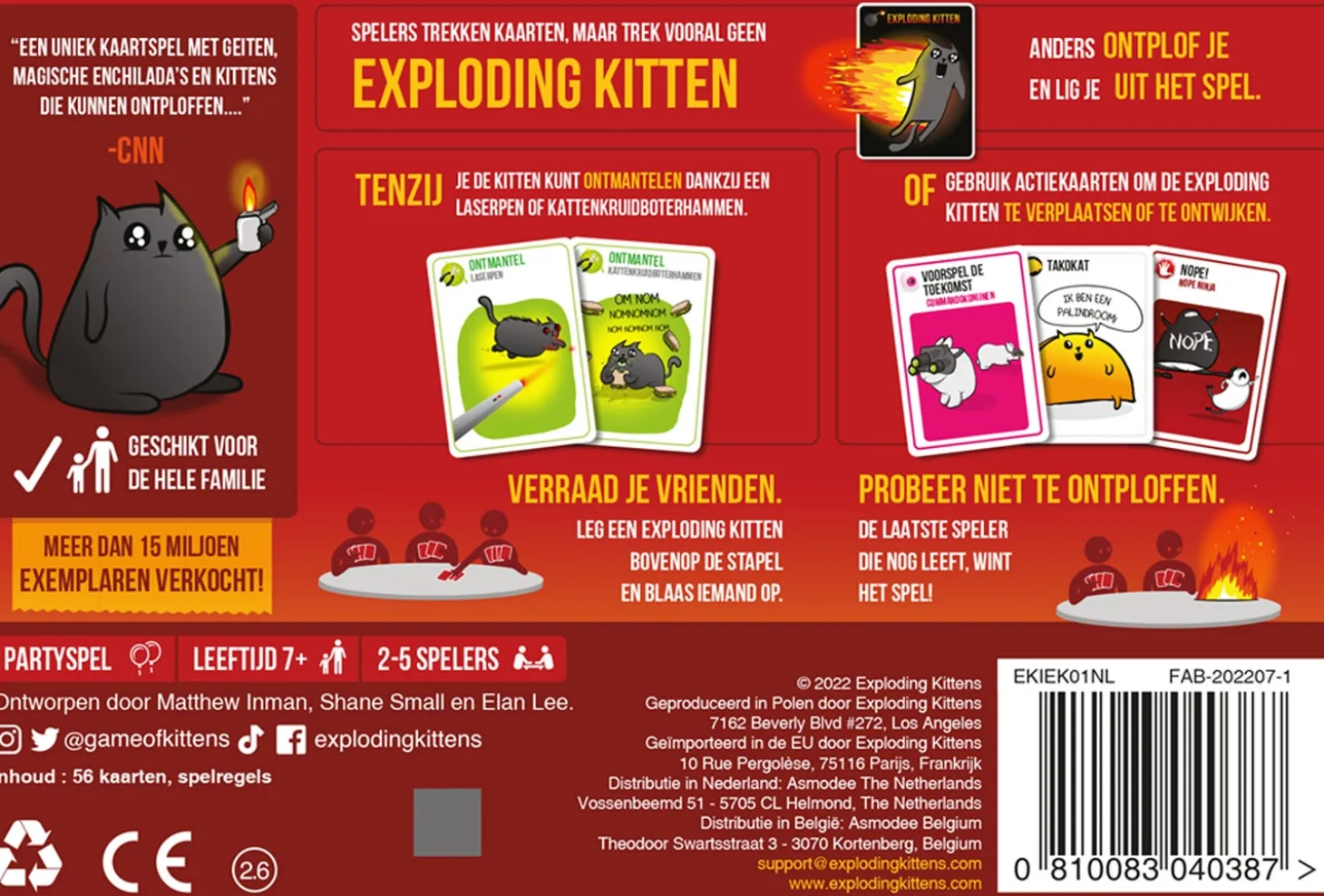 Kaartspel Exploding Kittens 7+ jr