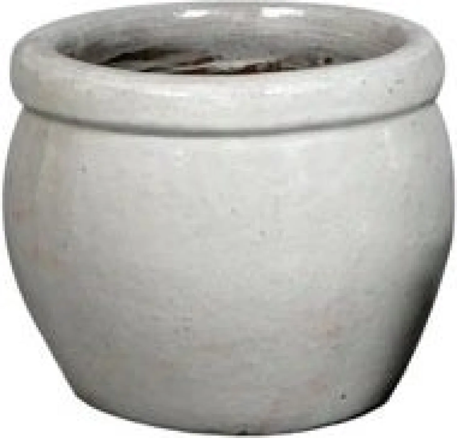 Mega Collections bloempot Delta wit D 21 H 16 cm