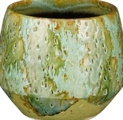 Mica Decorations bloempot Harris groen D 16,5 H 14 cm