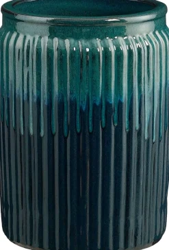 Mica Decorations bloempot Lugano blauw D 54 H 70 cm