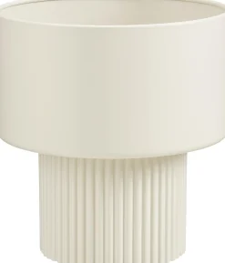 Mica Decorations bloempot op voet Lux wit D 31,5 H 33 cm