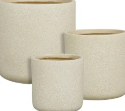 Mica Decorations bloempot Siesta crème D 24 H 23 cm