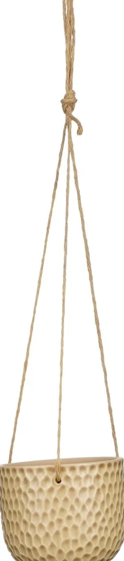 Mica Decorations hangpot James beige D 12,5 H 11 cm