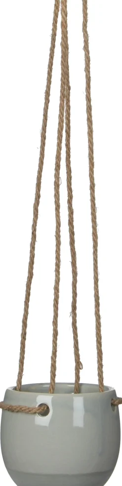 Mica Decorations hangpot Resa D 10 H 8,5 lichtgrijs