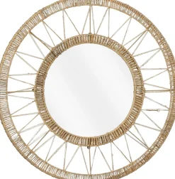 Mica Decorations spiegel Ludy naturel D 60 H 5 cm