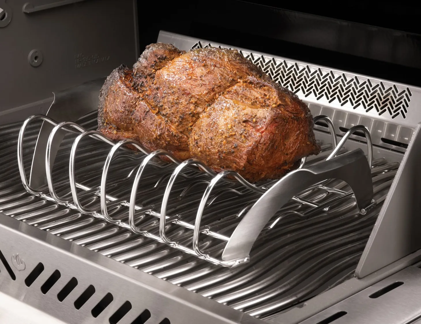 Napoleon spareribhouder Pro RVS