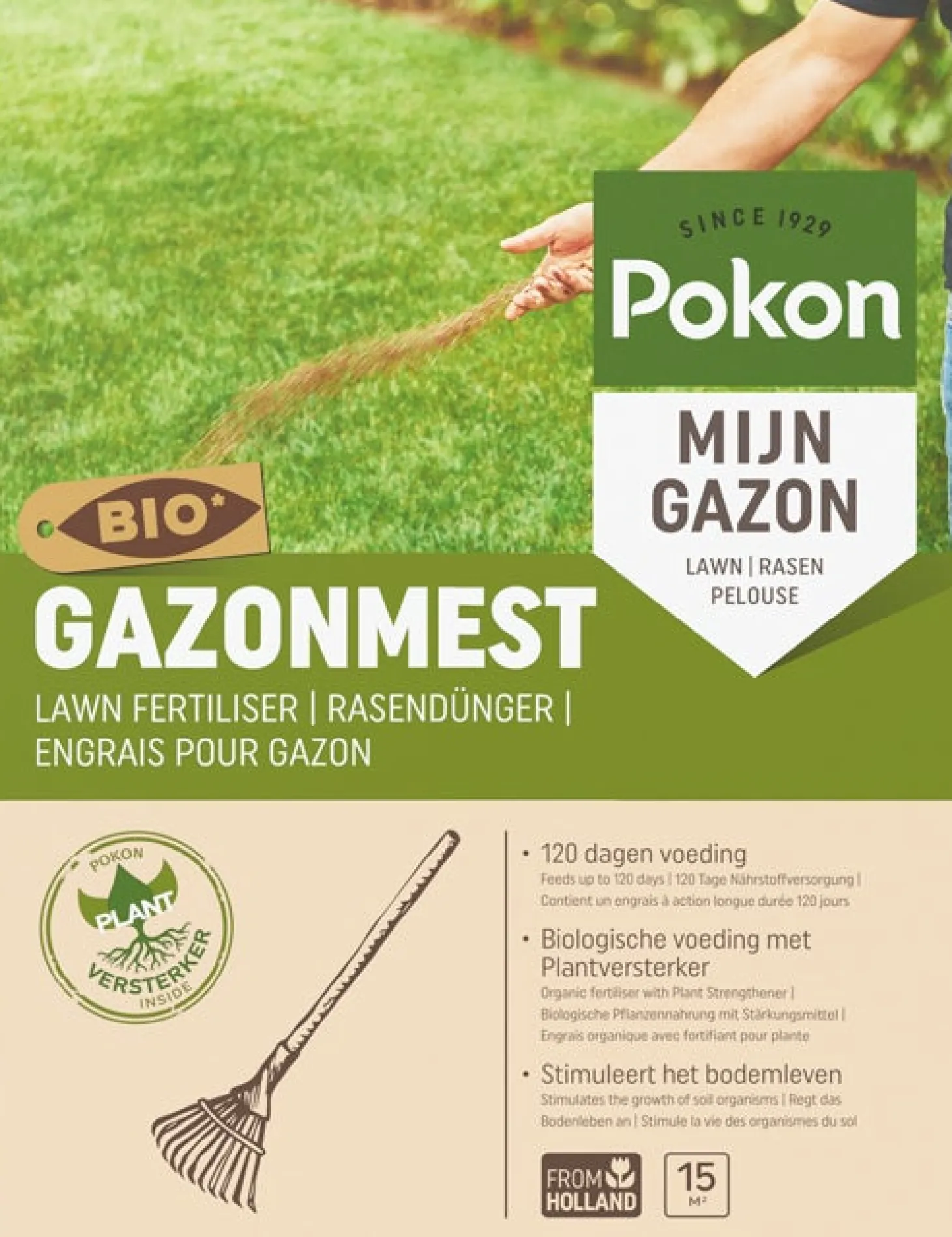 Pokon bio gazonmest 15 m²