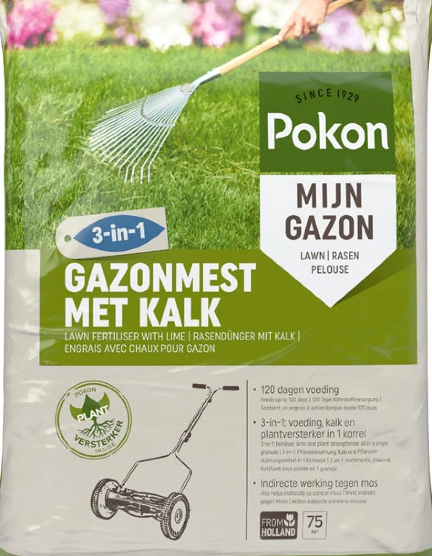Pokon gazonmest 3-in-1 75 m²