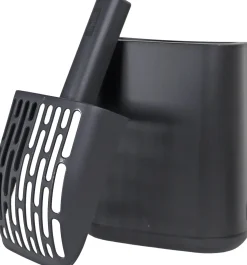 Rotho kattenbakschep Biala zwart 16,2 x 9,1 x 29 cm