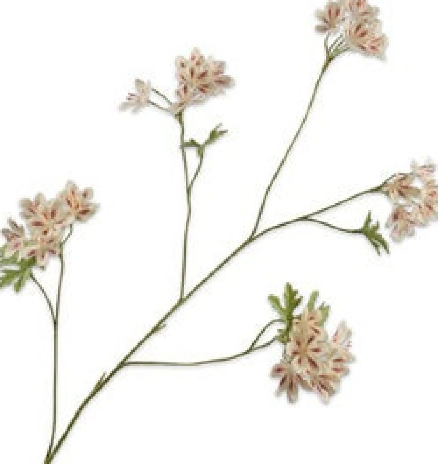 Silk-ka kunstbloem Geranium wit / roze 94 cm