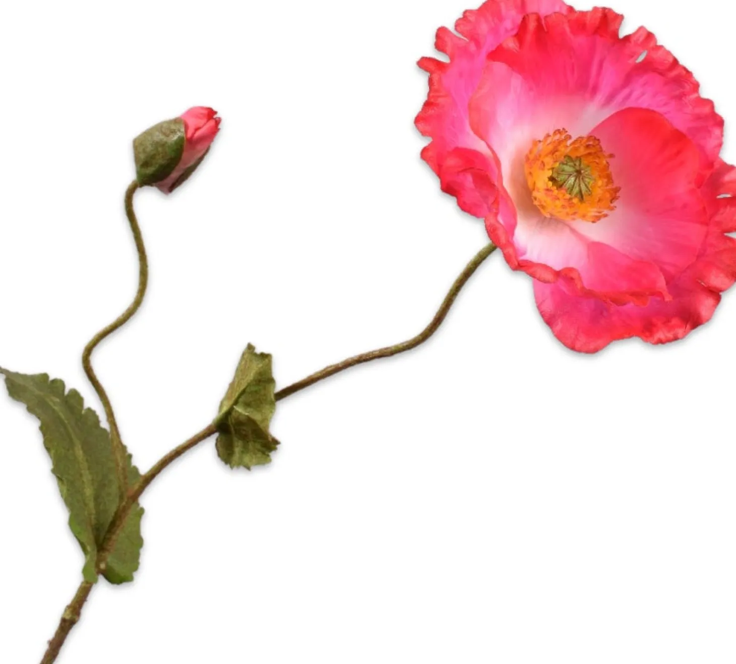 Silk-ka kunstbloem Klaproos paars 67 cm
