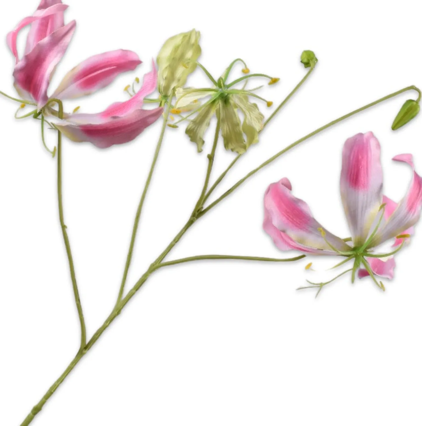 Silk-ka kunstbloem Prachtlelie roze 89 cm