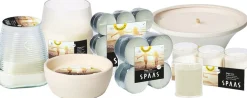 Spaas citronellakaars Ginger Love kruidig wit 13 uur D 10,9 H 4,6 cm