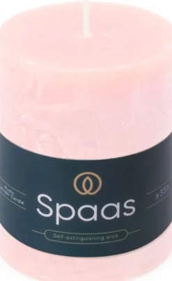 Spaas stompkaars Essential collection roze 35 uur D 7 H 9,5 cm