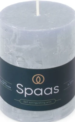 Spaas stompkaars Essential collection lichtblauw 35 uur D 7 H 9,5 cm