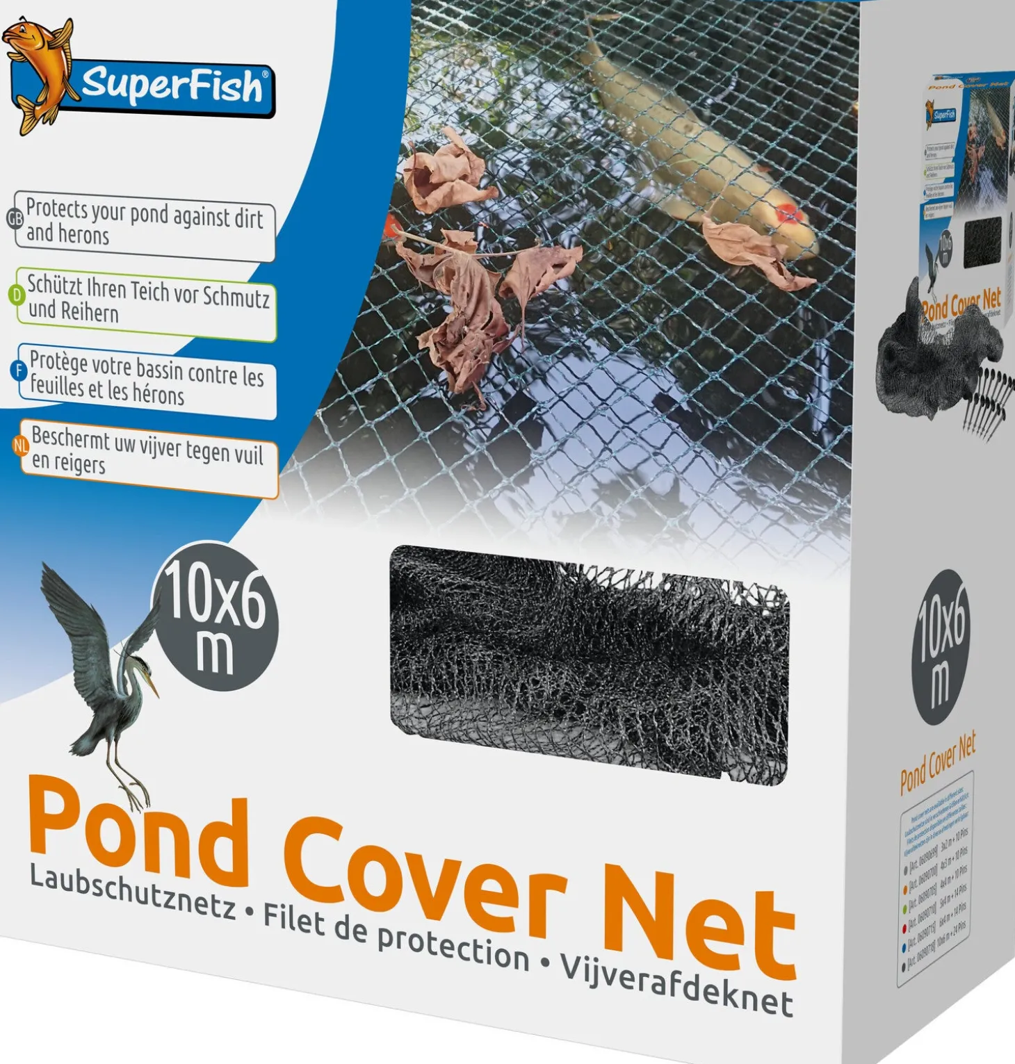 Superfish vijver afdeknet 10 x 6 m