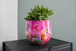 TS bloempot Designed by Lammie fiesta roze D 33 H 28 cm