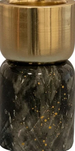 TS kandelaar Shadow goud / bruin D 4 H 11 cm
