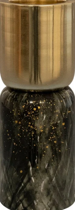 TS kandelaar Shadow goud / bruin D 4 H 16 cm