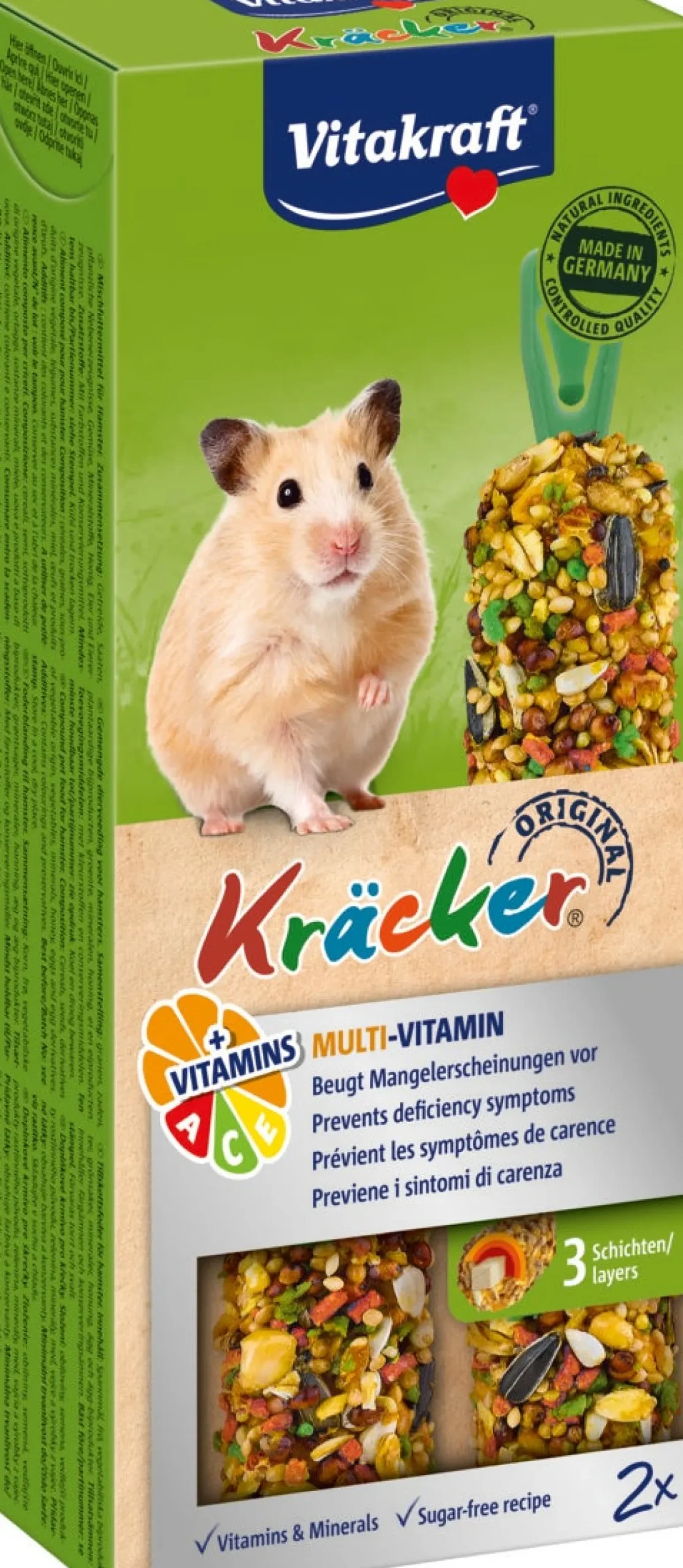Vitakraft hamstersnack Kräcker multi vitamine 2 stuks